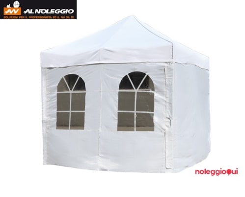 Noleggio Gazebo 300 x 450 cm con pareti laterali