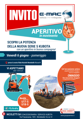 Noleggio Miniescavatore Kubota U18