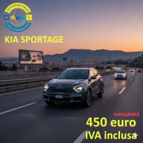 Kia Sportage Vision con targa tedesca noleggio lungo termine no scoring