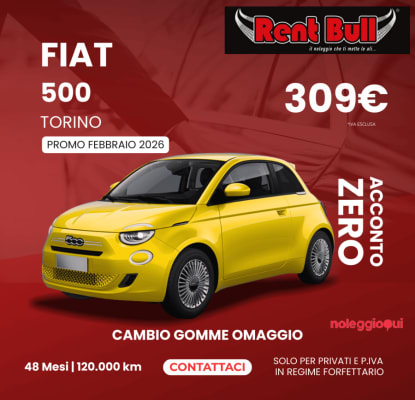 Noleggio Lungo termine Fiat 500 Hybrid Torino