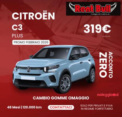 Noleggio Lungo termine nuova Citroën C3
