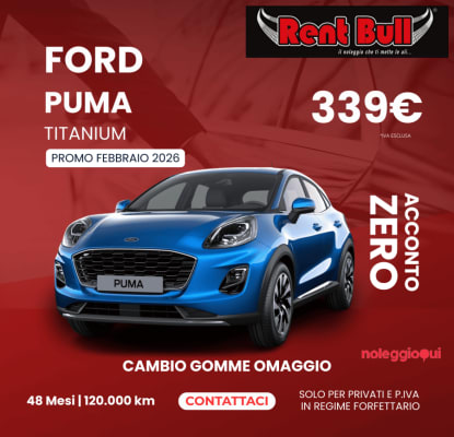 Noleggio Lungo termine Ford Puma  