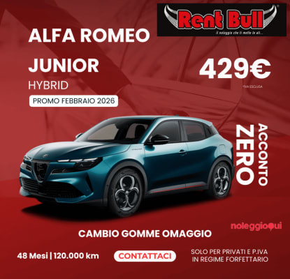 Noleggio Lungo termine nuova Alfa Romeo Junior Ibrida