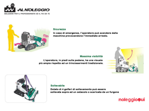 Noleggio Trinciasementi cingolato
