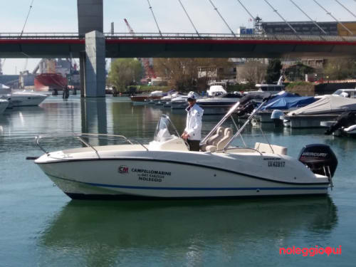 Noleggio Barca A1 Quick Silver  Activ  605 Open + Mercury   F 115 CT  ( patente )