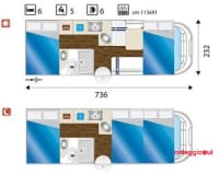 Noleggio camper THERRY T45
